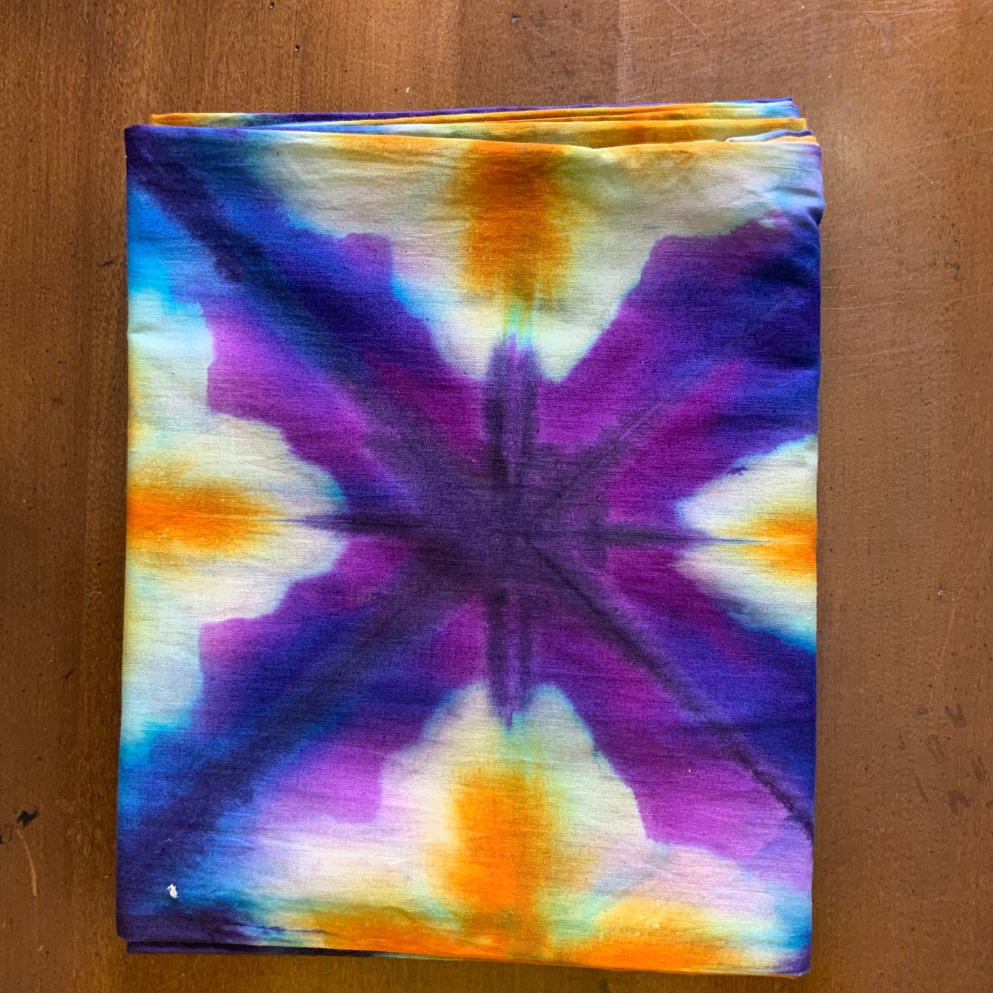 Purple Haze Hidden Pocket Batik Infinity Scarf