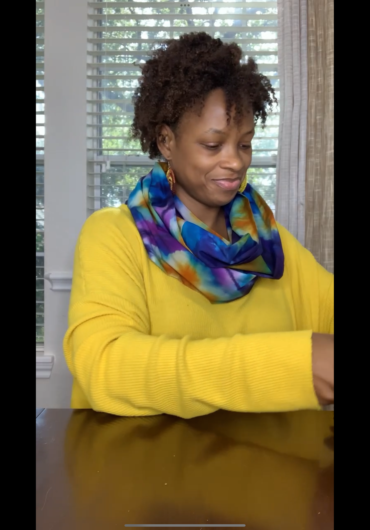 Purple Haze Hidden Pocket Batik Infinity Scarf