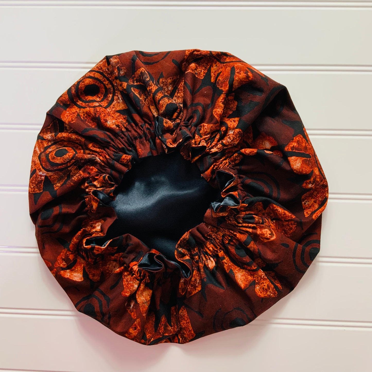 Adjustable Ankara Satin Sleep Bonnet Batik