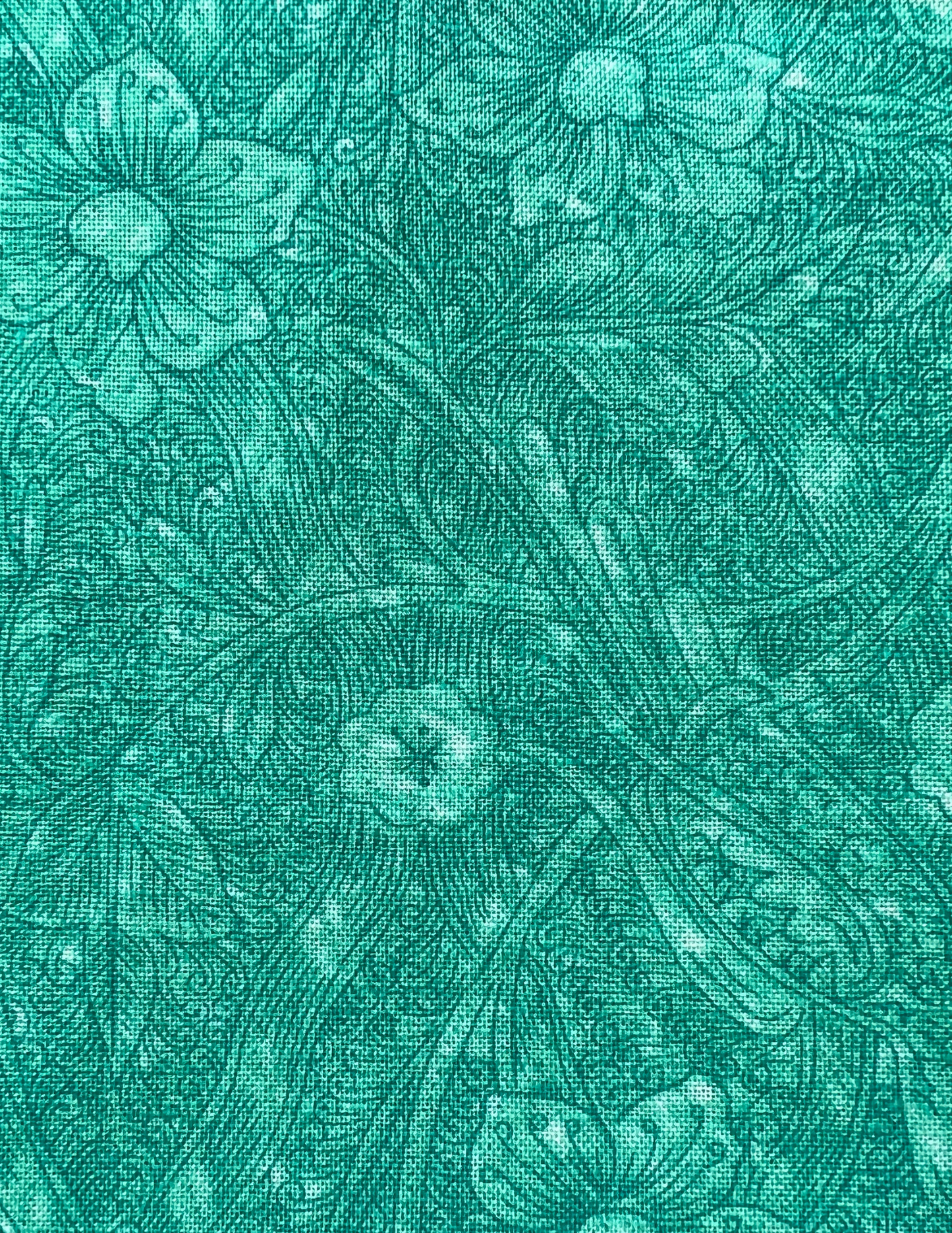 Green Amazon Scene Fat Quarter